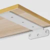 2-pak Hyldeknægte i metal 20 cm - Hvid