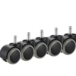 5-pak kraftige kontorstolhjul til IKEA stole (10 mm x 22 mm) - udskiftningshjul med jævn rullefunktion