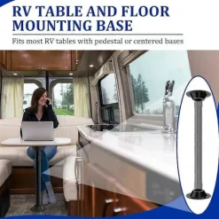 2-pak RV Bordfod, RV Sokkel Bordfod Flange, Bordben Base Flush, Bord Gulvmontering