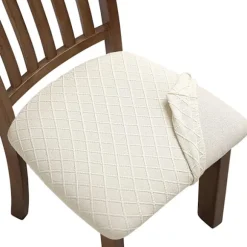 6-pak Stretch Jacquard Stolebetræk, Aftagelige og Vaskbare-XF27-