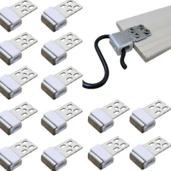 Pakke med 30 metal sofa fjederclips, fjederclips til møbler med 5 huller, reservedele til polstrede møbler, udskiftningsdele til sofa (LGL)