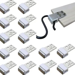 Pakke med 30 Metal Sofa Fjederclips, Fjederclips til Møbler med 5 Huller, Reservedele til Polstrede Møbler, Udskiftningsdele til Sofa