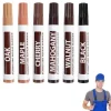 Parket Reparationssæt, Voksstifter til Trærestaurering, Træ Reparationssæt, Møbel Touch-Up Pen, Møbelreparation, Træ Reparationsvoks Tilbehør, 6 Stykker | Fyndiq