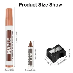 Parket Reparationssæt, Voksstifter til Trærestaurering, Træ Reparationssæt, Møbel Touch-Up Pen, Møbelreparation, Træ Reparationsvoks Tilbehør, 6 Stykker | Fyndiq