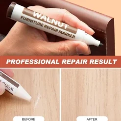 Parket Reparationssæt, Voksstifter til Trærestaurering, Træ Reparationssæt, Møbel Touch-Up Pen, Møbelreparation, Træ Reparationsvoks Tilbehør, 6 Stykker | Fyndiq
