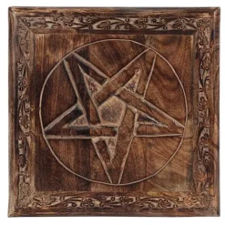Pentagram Altar Bord i Mango Trä