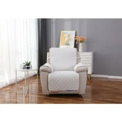 1-personers fritidslænestolsbetræk, vandtæt lænestolsbeskytter til soveværelse, sofabetræk (Beige 55×200)_xx