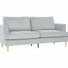 3-personers sofa, højdensitetsskum, snorstof, 188 cm