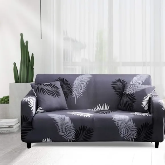 3-personers sofaovertræk med armlæn strækbart sofaovertræk elastisk sofa