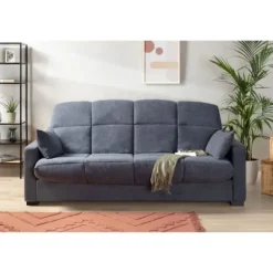 3-personers sovesofa - Antracitgrå - 14 cm madras - 130 x 190 cm - MEGAN Grå