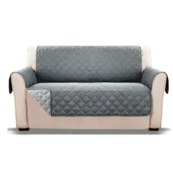 Pet Sofa 1/2/3 Personers Betræk Quiltet Overtræk Vaskbart Betræk Sofa Beskytter 3 Seater Grey