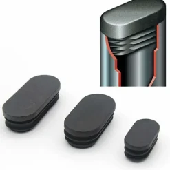 Plastikdupper til møbelfødder ovale dupper til stole plastikdupper til møbelfødder ovale dupper til trampolinstole 20 stk. (15x30mm)