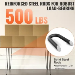 Pæle til bord i hårnåle - DUOKU - 711 mm - Metal - 4 stk. - Belastning 226,8 kg