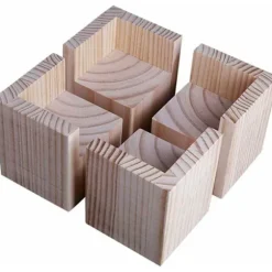 [PLEE] 4-pak Møbelhævere Træmøbelhævere, Skrivebords- og sengehævere Møbelløftefødder Ben op til til Skrivebord Bord Seng (Størrelse: 5x5x5cm)..