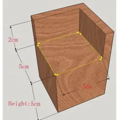 [PLEE] 4-pak Møbelhævere Træmøbelhævere, Skrivebords- og sengehævere Møbelløftefødder Ben op til til Skrivebord Bord Seng (Størrelse: 5x5x5cm)..