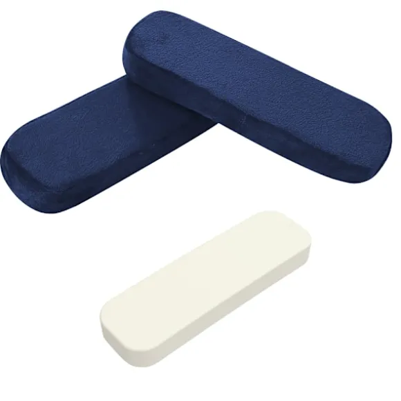 Polstrede armlæn / Armlænspuder til stole Sort 2-pak Blue Blue