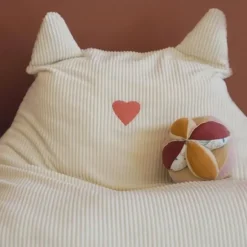 Pouf - DOMIVA - Honey Moon - Velouret - Blød og fluffy - Kattører