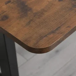 Radlove 160x76cm Elektrisk Højdejusterbart Sidde-Stå-skrivebord-Med automatisk hukommelsesfunktion-hylde, brun farve kastanj