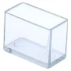 Rektangulære ridsefaste PVC stolben hætter 15x30mm (1,5x3,0cm) Klar 12 stk