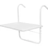 Rektangulært balkonbord 52x40cm hvid