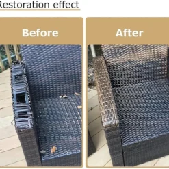 Reparationskit til Syntetisk Fletværk - Rattan Materiale til Stol, Bord, Knittet Opbevaringskurv