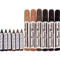 Reparationspen til møbler og paneler - 12-pak Multicolor multifärg