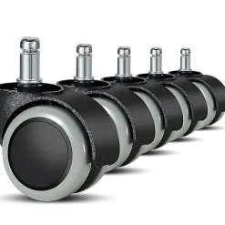 Reservedele Hårde Gulv Kontorstol Hjul - 5 Pak - 11mm / 22mm - Til Spilest stole, Drejestole, Pr