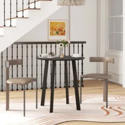 Rootz 2 pers. spisebord - Køkkenbord - Bistrobord - Elegant & Stabilt - Ø72cm x 75cm