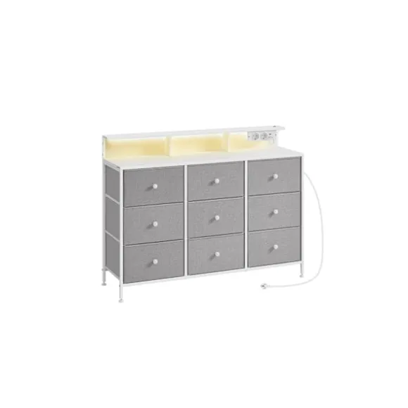 Rootz 9 Skuffekiste - Opbevaringsenhed - Kommode - LED -belysning - Rumbesparende - 33,5 x 114 x 84 cm