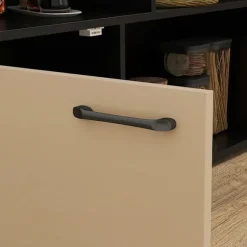 Rootz 3 -stykke Barset - Bar Table Set - Foldbart spisestue - 6 Opbevaringsrum - 116x70x89.5cm