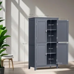 Rootz badeværelse skab - køkkenskab - opbevaringsenhed - rigelig plads - 30x60x110cm