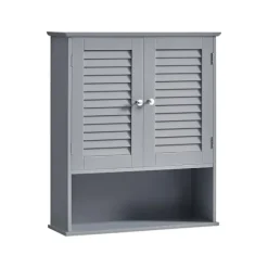 Rootz Badeværelsesskab - Opbevaringsenhed - Organizer - MDF-konstruktion - Mystical Grey - 30cm x 30cm x 82cm - Letvægts - Robust - Nem montering