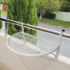 Rootz Balcony Hængebord - Hvid - Metal - 23,62 cm x 17,71 cm x 19,68 cm