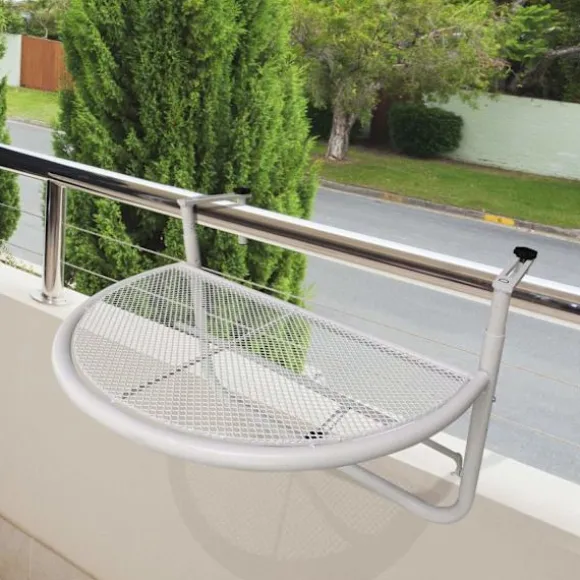 Rootz Balcony Hængebord - Hvid - Metal - 23,62 cm x 17,71 cm x 19,68 cm