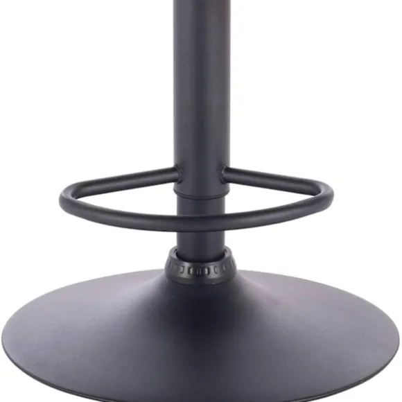 Rootz Barstol - Bordskammel - Justerbar barstol - Kunstlæder - Metalstel - Ergonomisk design - Holdbar - Stilfuld - 51 cm x 37 cm Sæde, 90 cm - 112 cm | Fyndiq