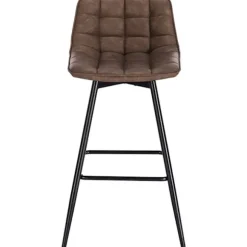 Rootz barstol - Designer barstol, bordskammel - kunstlæder, metalben - komfortable og ergonomiske, robuste og holdbare, alsidige og stilfulde - sædehø | Fyndiq