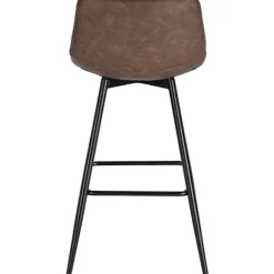 Rootz barstol - Designer barstol, bordskammel - kunstlæder, metalben - komfortable og ergonomiske, robuste og holdbare, alsidige og stilfulde - sædehø | Fyndiq