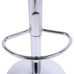 Rootz Barstol - Justerbar bordstol - Drejelig barstol - Komfortabel, Alsidig, Holdbar - Forkromet stål, Kunstlæder - 38cm x 35cm, Højde 84cm-106cm
