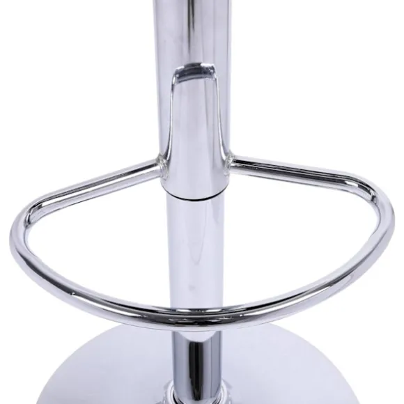 Rootz Barstol - Justerbar bordstol - Drejelig barstol - Komfortabel, Alsidig, Holdbar - Forkromet stål, Kunstlæder - 38cm x 35cm, Højde 84cm-106cm