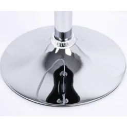 Rootz Barstol - Justerbar bordstol - Drejelig barstol - Komfortabel, ergonomisk, nem montering - Forkromet stål, imiteret læder - 38cm x 35cm, 84cm-10 | Fyndiq