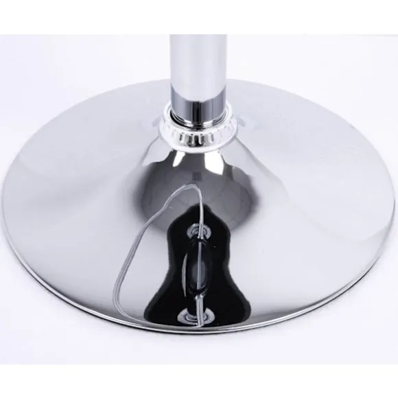 Rootz Barstol - Justerbar bordstol - Drejelig barstol - Komfortabel, ergonomisk, nem montering - Forkromet stål, imiteret læder - 38cm x 35cm, 84cm-10 | Fyndiq