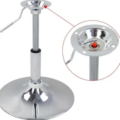 Rootz Barstol drejestol - Roterende skammel - Justerbar højde - Kunstlæder - 33,5 cm - 52-67 cm - 38,5 cm - 120 kg belastning - Nem montering