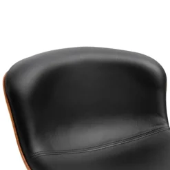 Rootz Barstole - Fodstøtte - Sæt med 2 - Højdejusterbar - Roterbar - 46 x 53,5 x 85-106 cm - Sort - Sølv - PU