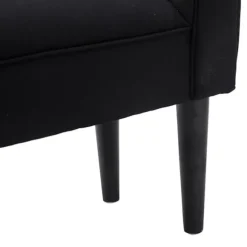 Rootz BedBench - Sort - Konstrueret træ, skum - 40,15 cm x 12,2 cm x 20,07 cm