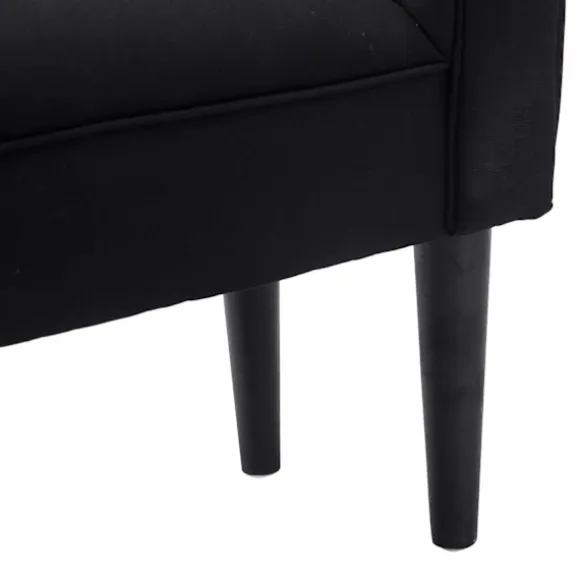 Rootz BedBench - Sort - Konstrueret træ, skum - 40,15 cm x 12,2 cm x 20,07 cm