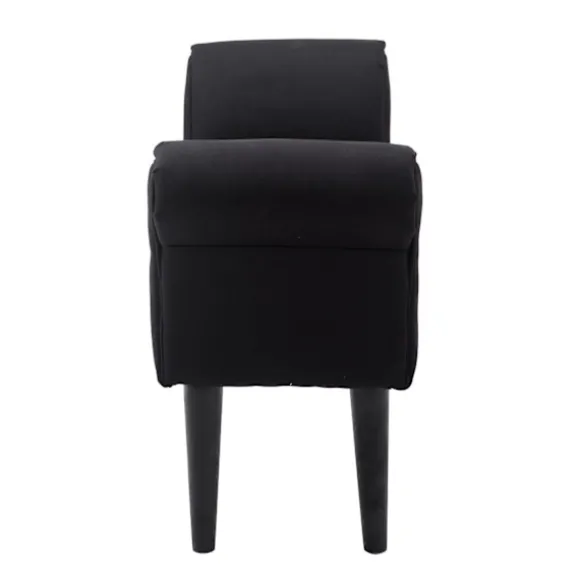 Rootz BedBench - Sort - Konstrueret træ, skum - 40,15 cm x 12,2 cm x 20,07 cm