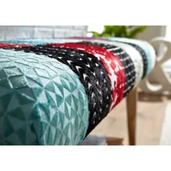 Rootz bænk fløjl - massivt træ bænk flerfarvet 117x51x38 cm sengebænk patchwork - Design polstret bænk gang moderne - Polstret stof bænk spisestue - G | Fyndiq