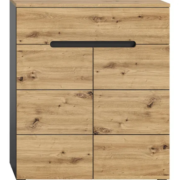 Rootz Canu Shoe Cabinet - Garderobearrangør - Skoopbevaring - Bæredygtig - 80 cm x 94 cm x 37 cm, grå, høj kvalitet - Tidløs design