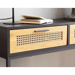 Rootz Chic konsolbord - Entrébord - Gangbord - Wienervævede fronter - Opbevaringsplads - 100 cm x 30 cm x 75 cm