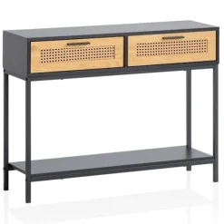 Rootz Chic konsolbord - Entrébord - Gangbord - Wienervævede fronter - Opbevaringsplads - 100 cm x 30 cm x 75 cm